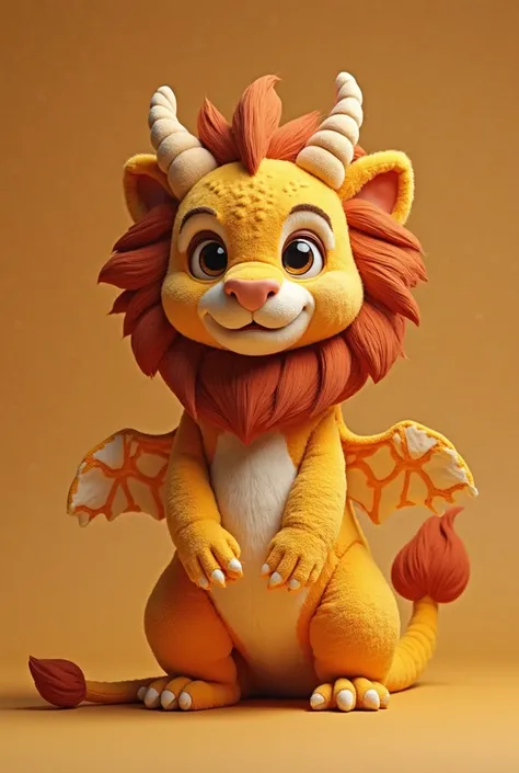  Dragon in cute lion costume