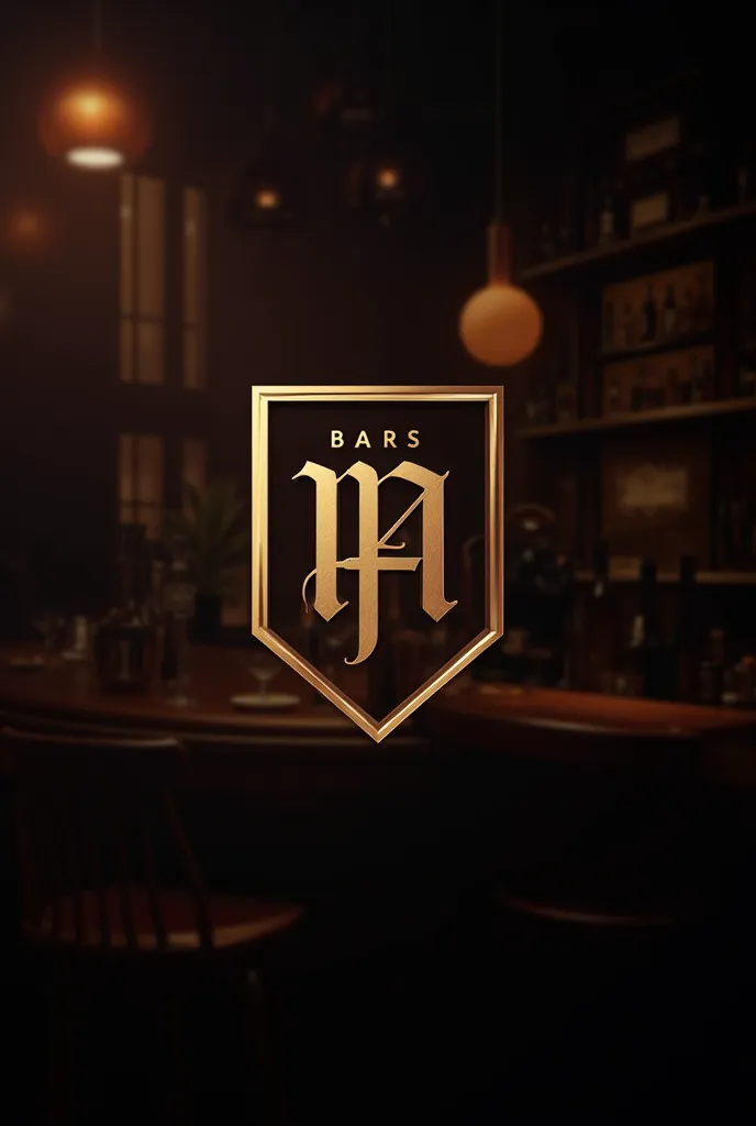 Create a detailed bar logo 