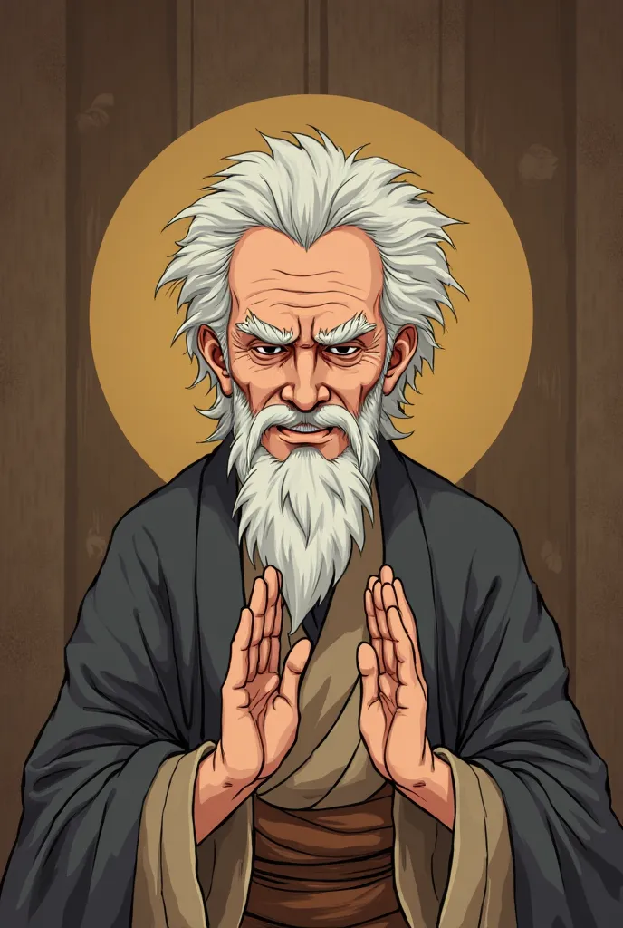 (Zen Master’s Final Answer: "Thirty Years")
"The master, smiling wisely, gently replies, 'Thirty years.' Koji, now visibly shocked, sits back with wide eyes, frustration and confusion on his face." animated style 