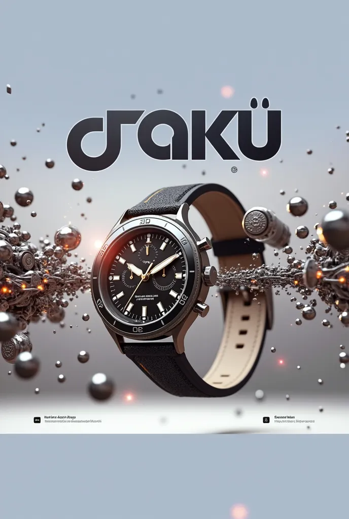 3D animation video with explosive VFX showing the creation of a watch in a visually striking way.