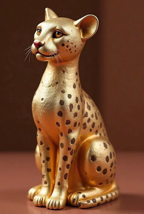 I want a lipstick box in the shape of a cheetah and a red blush box in the shape of a cheetah with its head, hands, legs and tail. It will be gold and my dignity is very luxurious together with the crystal 