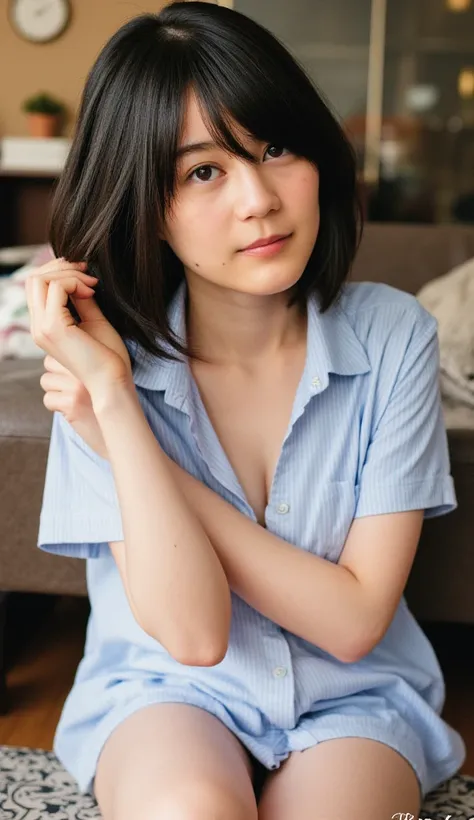 young Japanese female idol slouching,
胸元を強調したHi-Res写真,focus on your face,
Beautiful Girl,Single,Hi-Res,masterpiece, accurate,Anatomical Realism, Awards,最高quality,damage,exhaustive,高exhaustive,HD Model,quality,高quality,Ultra High Definition,Wear socks,minis...