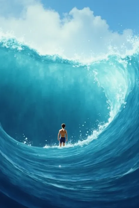 Video about Here's a story about an ocean wave:

The Journey of Akua
In the depths of the Pacific Ocean, a gentle stir began to form. A wave, which would later be named Akua, started her journey. Born from the whispers of the wind and the warmth of the sun...