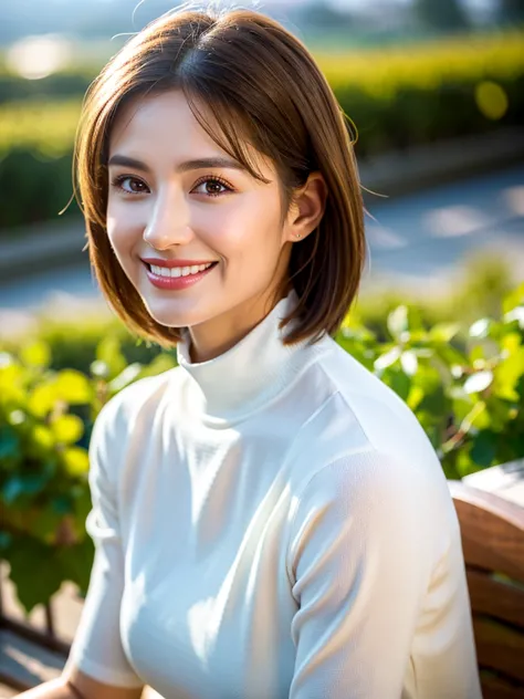 ((White Wine)),((  wine glasses)),(realistic, 超realistic:1.4), 16K HDR, high image quality,((White Wine)),((  wine glasses)),29 years old,Age 31, Japanese beauty ,so beautiful, turtleneck dress、happy smile、  short hair,  best smile、slim couple、Model Couple...