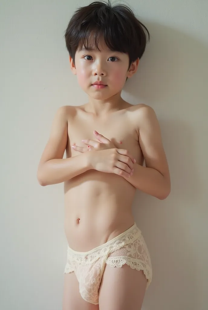 asian boy wearing panties