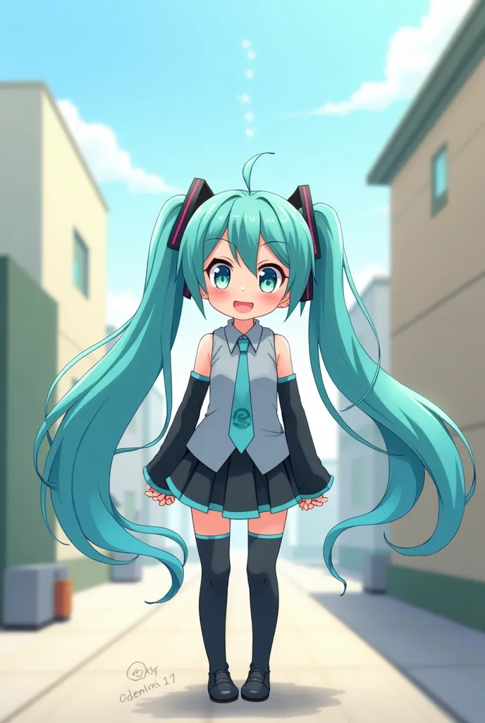 Hatsune Miku stands up and pees 