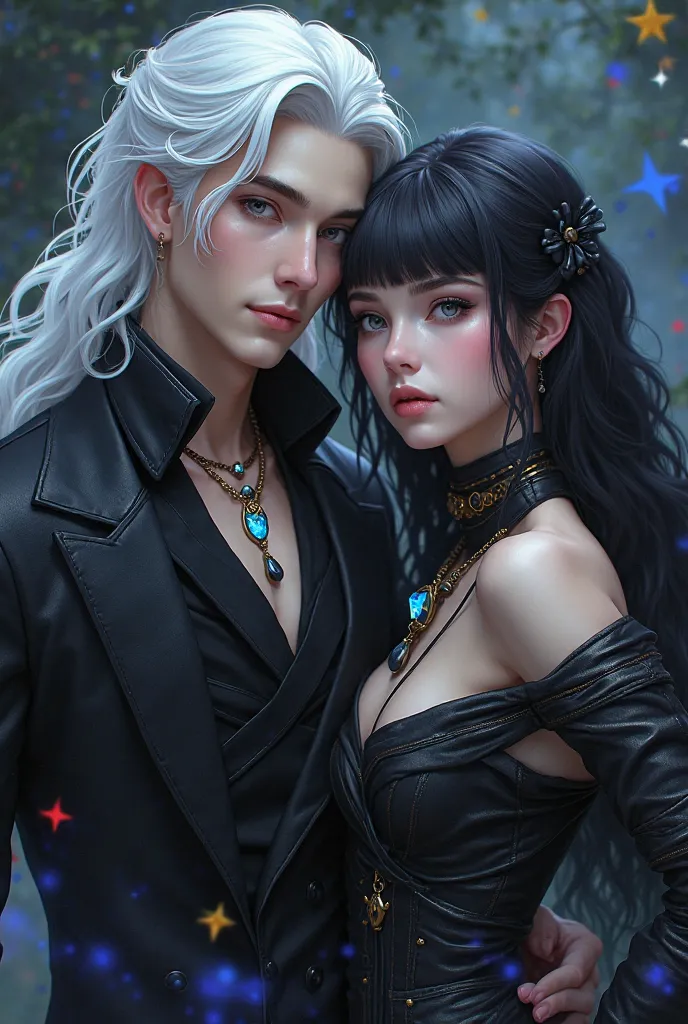 Character from League of Legends. . He is a young human man, has an impressive physique and is very attractive. Despite being a man,  her hair is long , wavy and completely white, falling in soft locks around her face and shoulders. His eyes are penetratin...