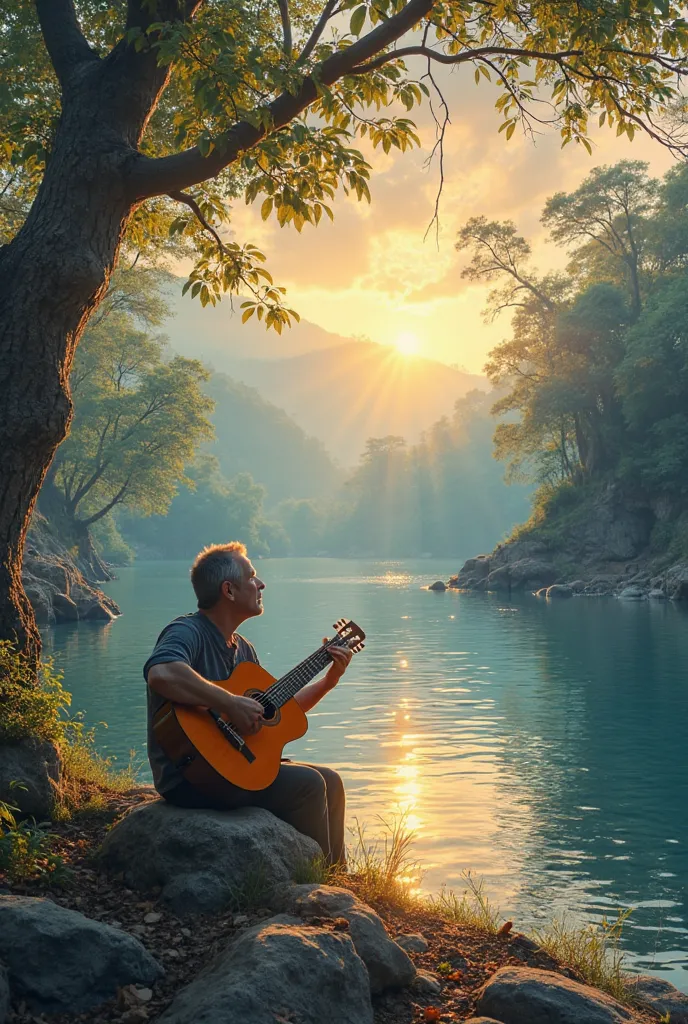 oh, Life, you are so beautiful,
In a world full of color,
Every moment is a star,
Every day,  a new love .
I am grateful for this river,
For this sky, for this floor,
Pois hoje eu vejo a Life,
Like an eternal union song paradisiacal place sir sitting by th...