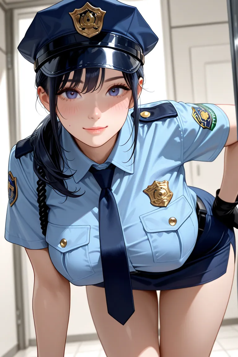 police officer miniskirt big boobs