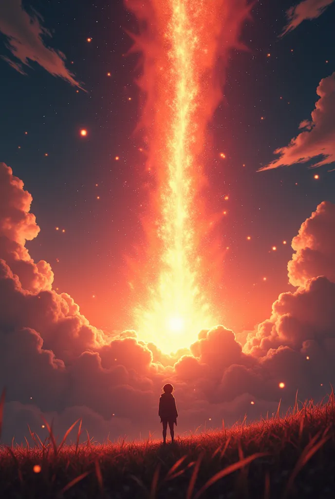 Digital art about a meteor like in your name