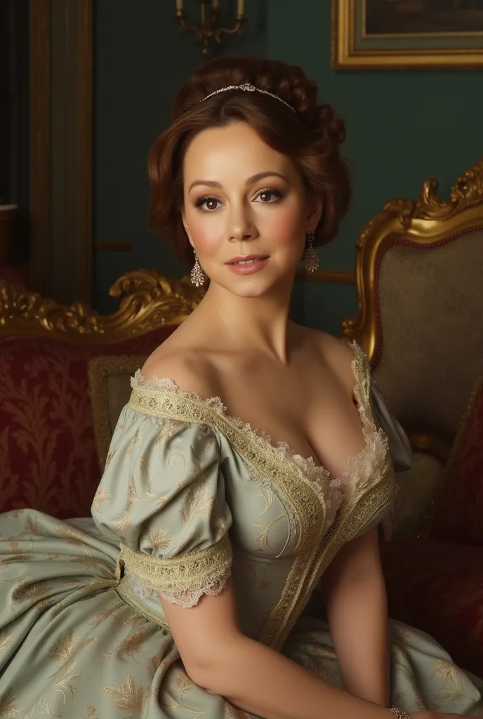 A beautiful Aristacrat lady with large elegant, hawk-like-nose, who embodies old fashioned class, sophistication, elgance as well as wholesome, natural beauty. curvy, thin-waist, wide-hips, swaying-hips. Laura Vandervoort. Oppulent historically accurate vi...