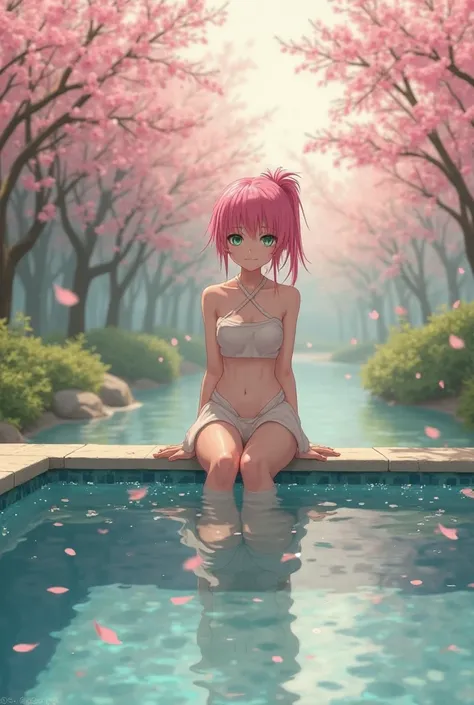 Sakura Haruno waiting for me in a pool 