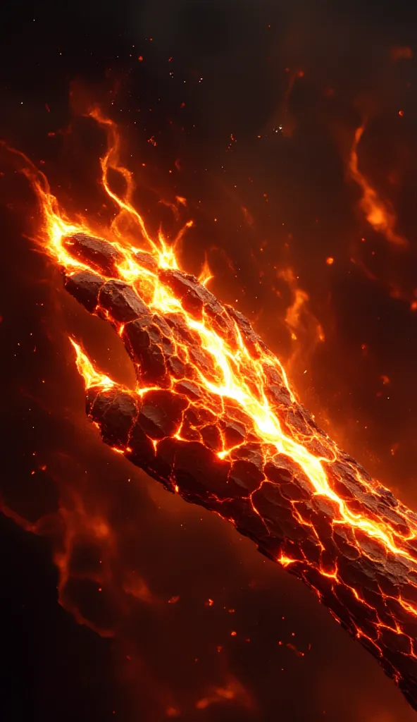 **The Emberfang Gauntlet**

The Emberfang Gauntlet is a fiery weapon forged from volcanic steel, its surface glowing with molten cracks that pulse like a living heartbeat. Fitted over the wielder’s arm, the gauntlet’s clawed fingers are razor-sharp, capabl...