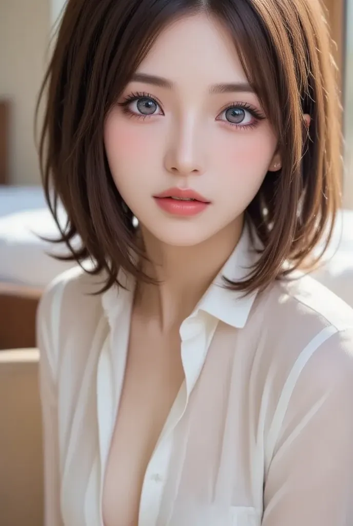 ((sailor suit)), cute woman ,  short hair 、Super Detail, Vivid Colors, dynamic poses, Highly detailed face and eyes , PHOTOREALISTIC , cinematic lights , soft writing , masterpiece, U Hi-Res, masterpiece,  accurate, 解剖学的に  accurate, textured skin, Super De...