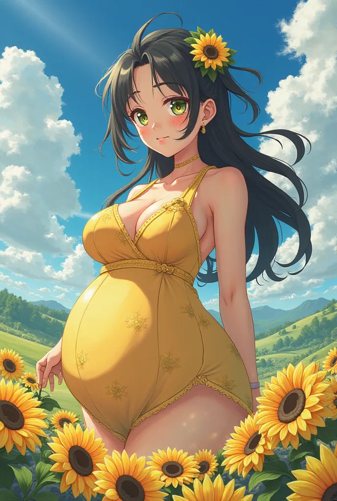 Create big ass anime girl with Himawari's face 