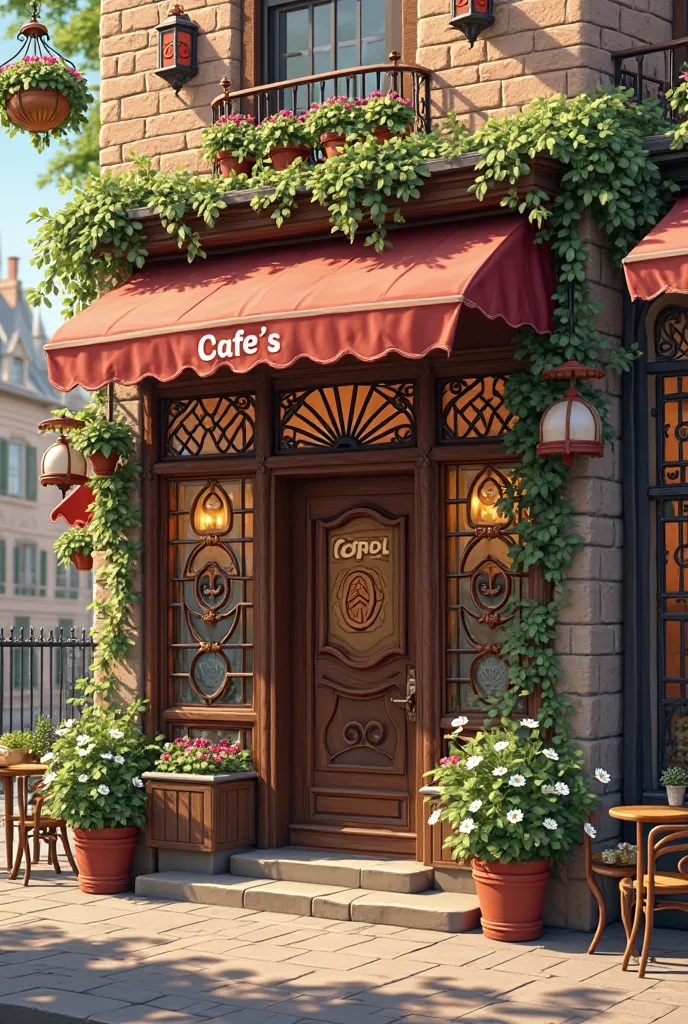 the exterior of the cafe