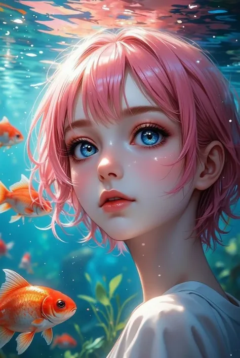 (EyesHD:1.2), masterpiece, best quality, ultra-detailed, very aesthetic, sharp focus, depth of field, vibrant colors, ray tracing, best lighting, detailed illustration, detailed background, cinematic, beautiful face,beautiful eyes,

1girl,(((pink short hai...