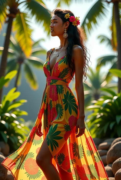 Put on a Hawaiian dress