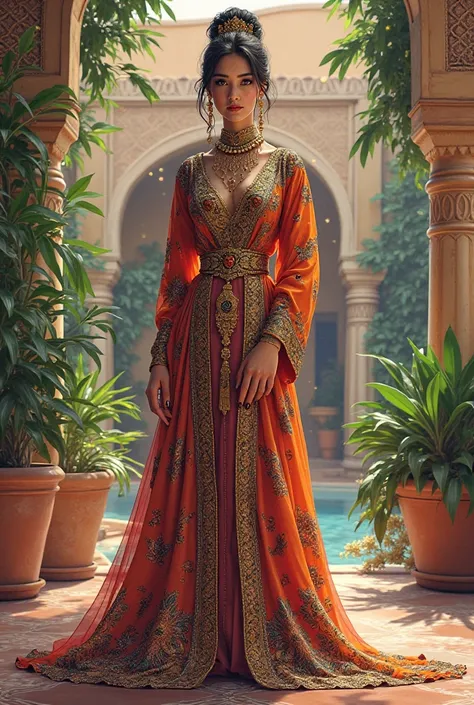 Image with Moroccan caftan