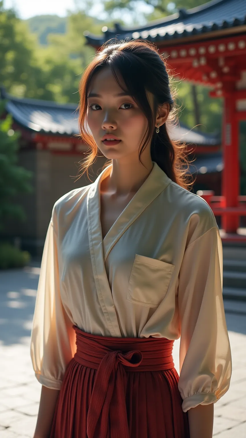     Japanese beauty    　    28 years old    　 Orbital Space   　spring　Standing alone at Kiyomizu-dera Temple in Kyoto   　E cup bust　    shirt dress　     beautiful bust line 　 is a beautiful body line 　 Real people々々々々 　     elegant face　     elegant face 　...