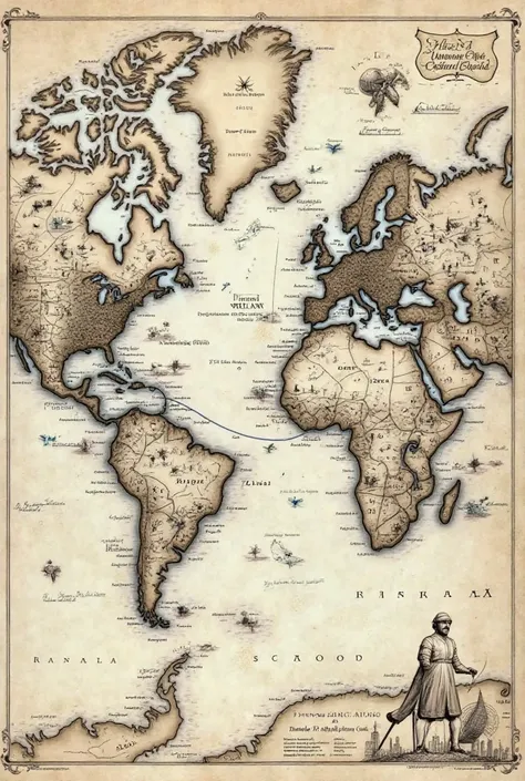 can you show me some sketch of the exact route of Magellan and give me all specific place where he stopped and what happened in that specific place