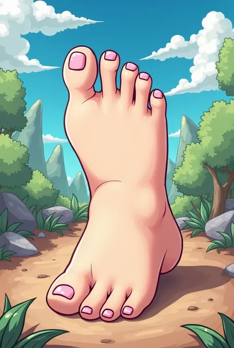 Draw me an anime foot picture