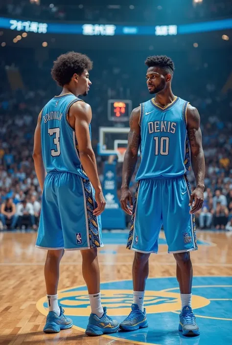 Other designs of light blue basketball jersey