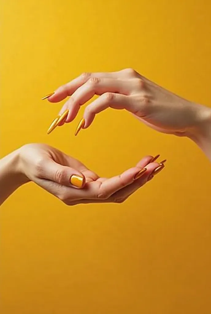 Make beautiful yellow nails now