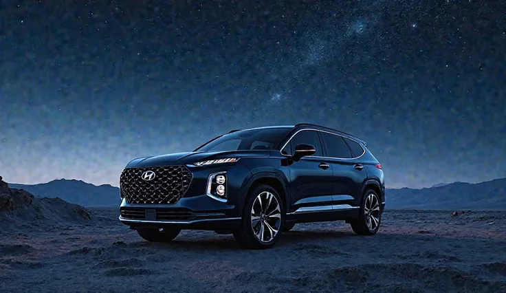 
Hyundai Alcazar starry night colour front pic 