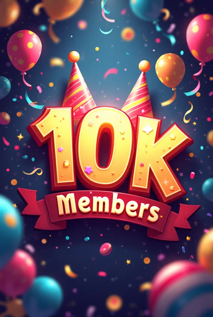 Banner congratulating the 10k members of the group