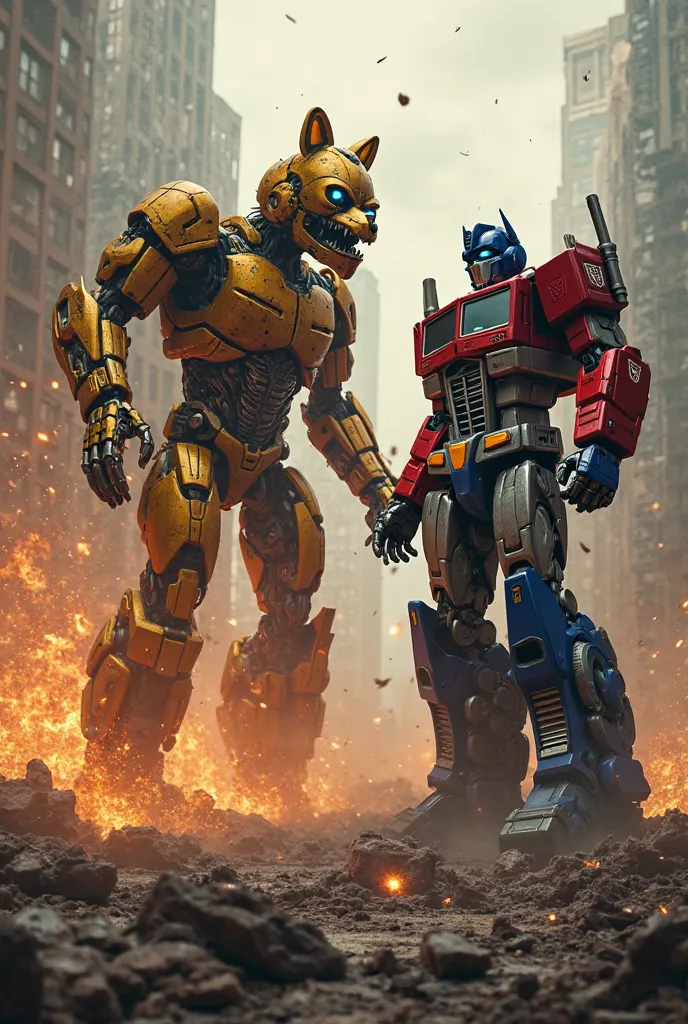 Golden Freddy versus Optimus Prime