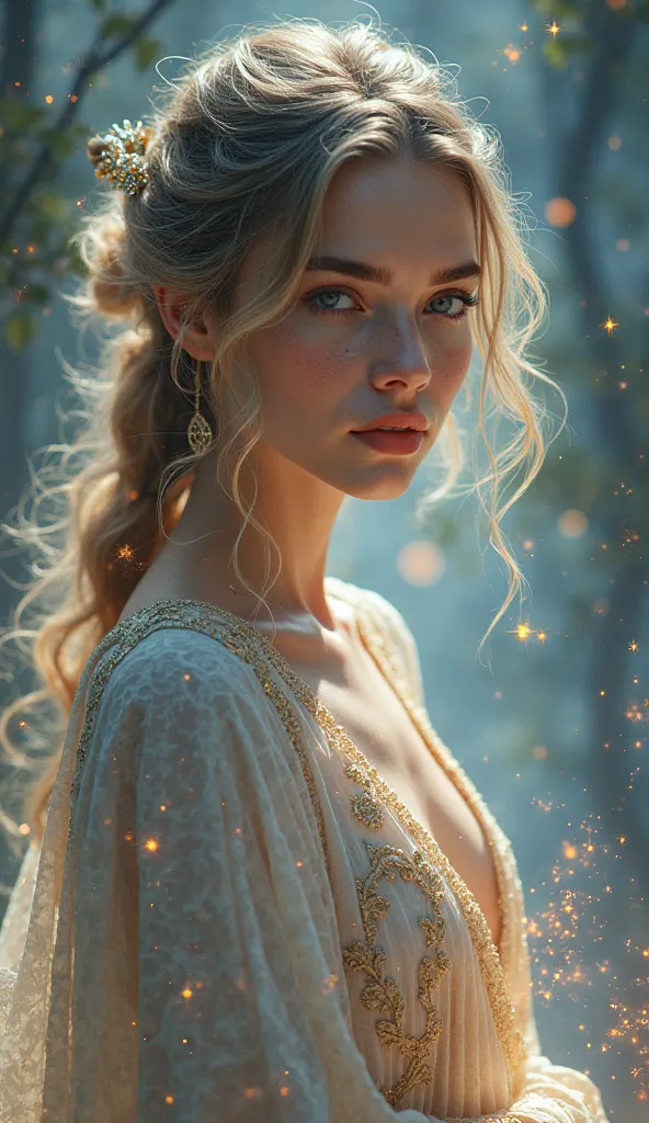 Mage
cute and beautiful woman
fantasy　sparkle
