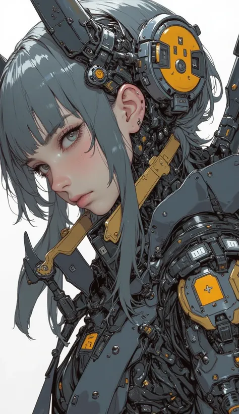  Female model with large wings 、Close-up view of a ,    girl, female lock, Girl in cybernetic armor Mecha ,  Aoshima Chiho color scheme  ,  Angular Winged Armor  , sharp details,   Mecha action figure  ,  by maciej kuciara ,  There is a house made of sushi...