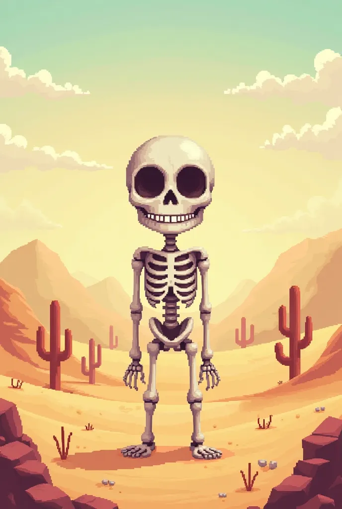 Pixel art,Skeleton,smile, undertail,Sands,Pixel art,Pixel Art,game character,