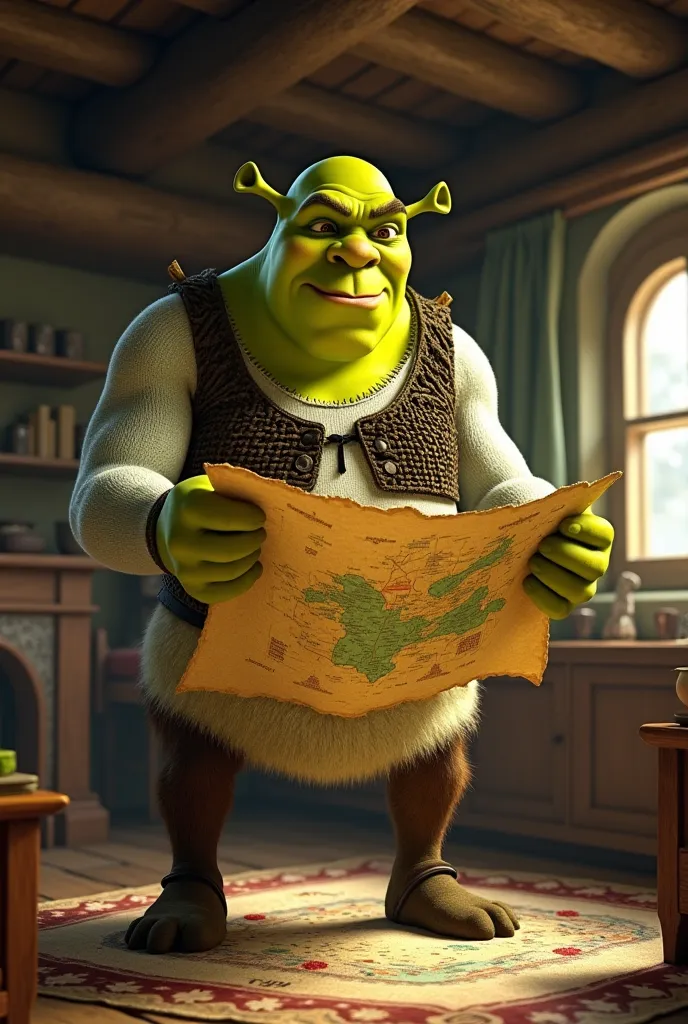 shrek qui regarde la carte d’armenie