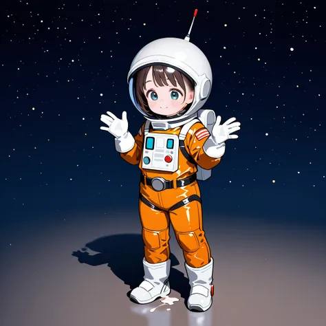 Adorable,loli,spacesuit,space_helmet,gloves,idol,1girl,fullbody,cum in helmet,