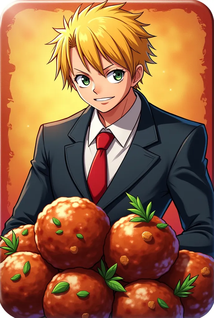 Icon with meatballs and Sanji One piece