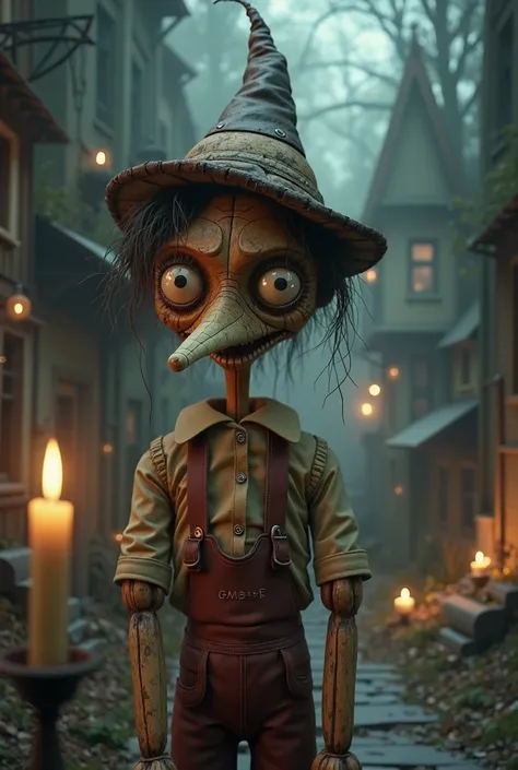 Pinocchio character design based on the Guillermo del Toro movie
