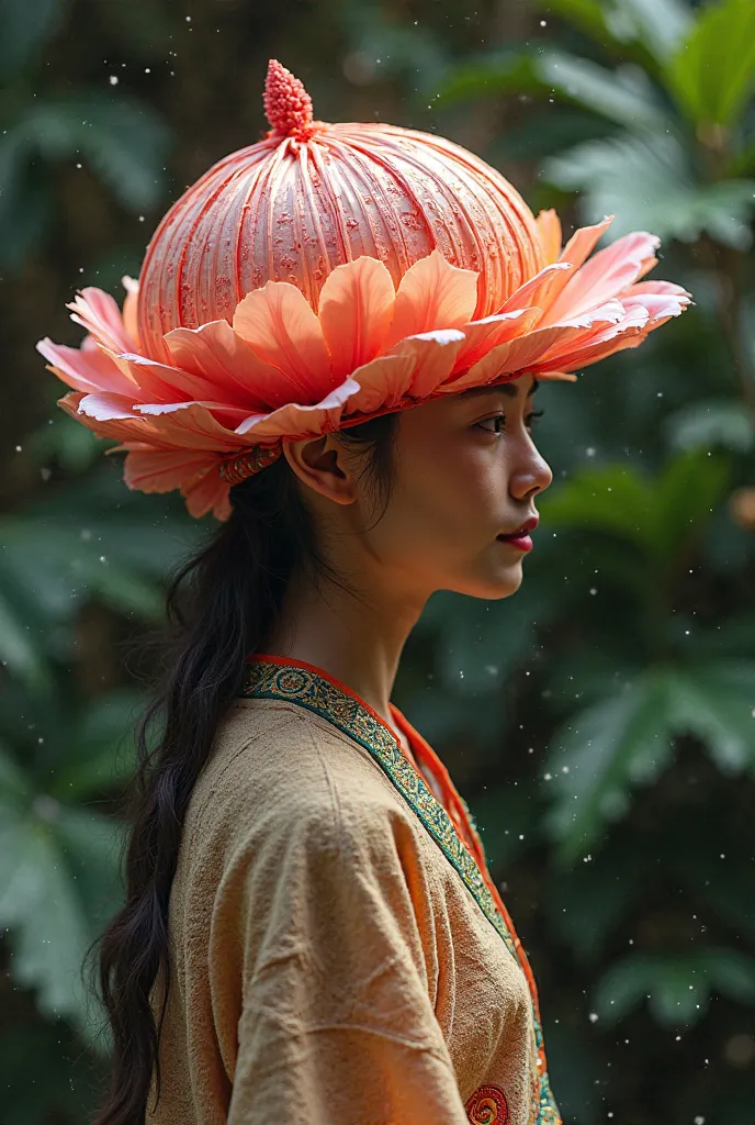 You can make a Kyrgyz kalpak made from a flower