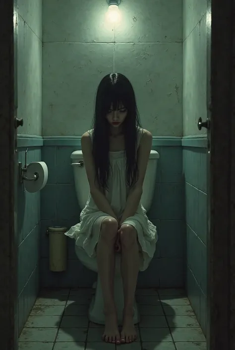 Girl in the toilet 