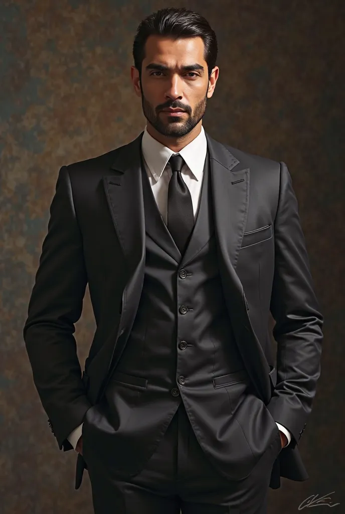 Mohamed Abdel Rahman wearing a beautiful suit