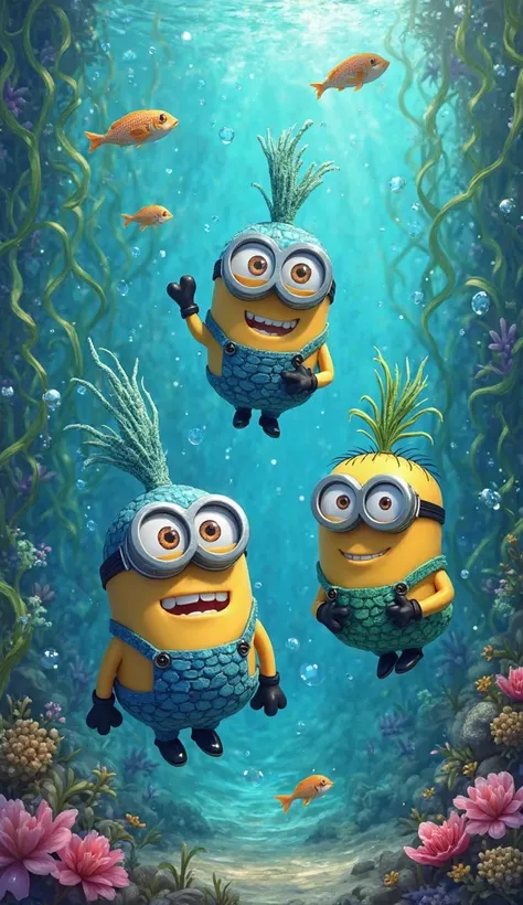 Minions Aquamen character dresses