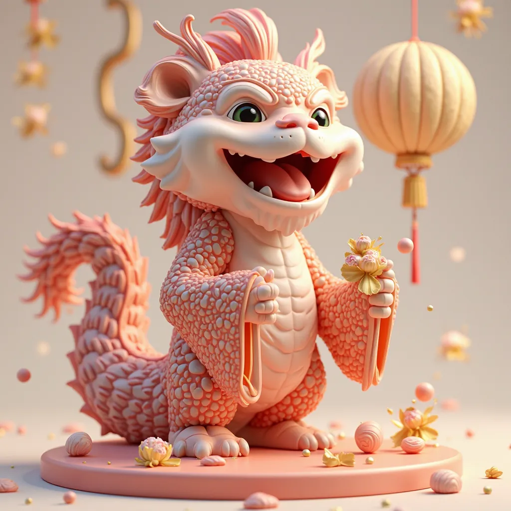 一隻可愛的熊貓 🐼在開心的地方喝酒，3D rendered wind 