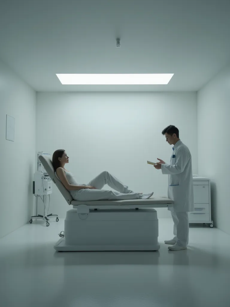  Scenery,medical examination table