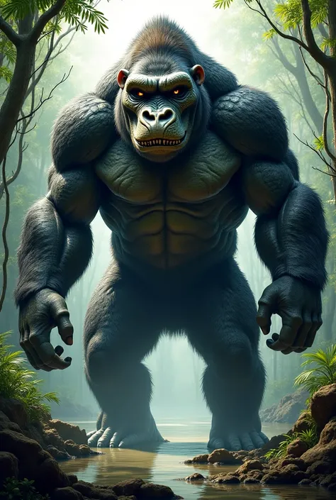 Gorilla and alligator fusion