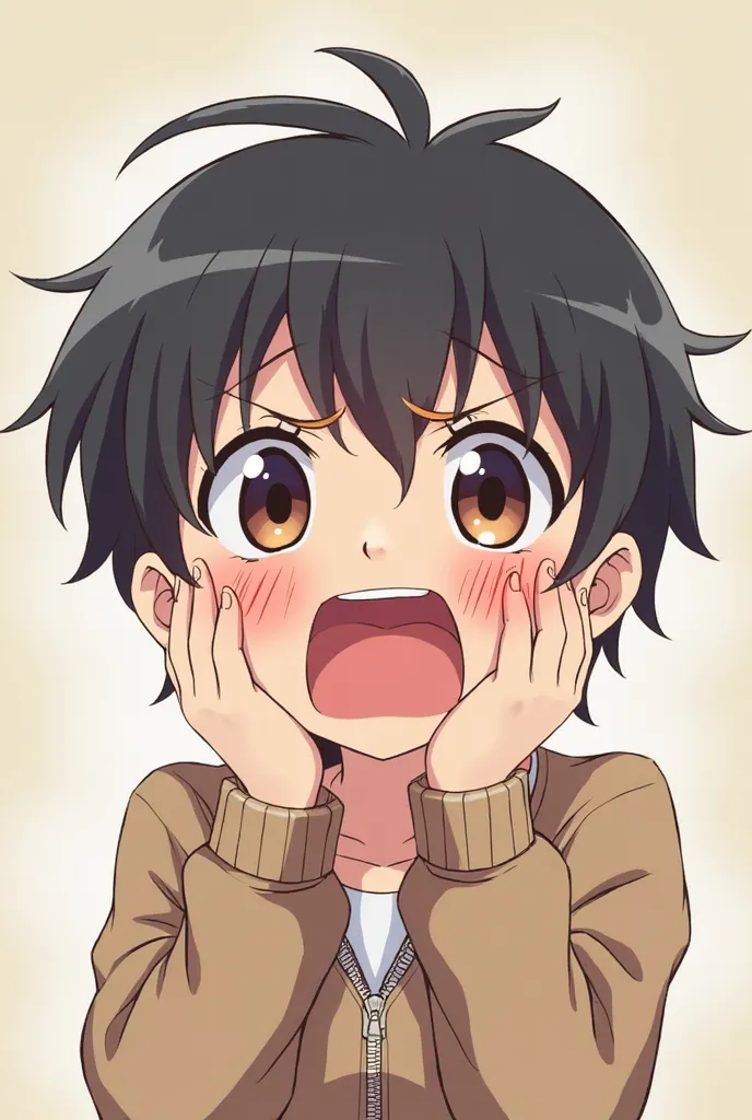 (anime:1.3),juvenile,embarrassing,shame,flushed face,surprised expression,