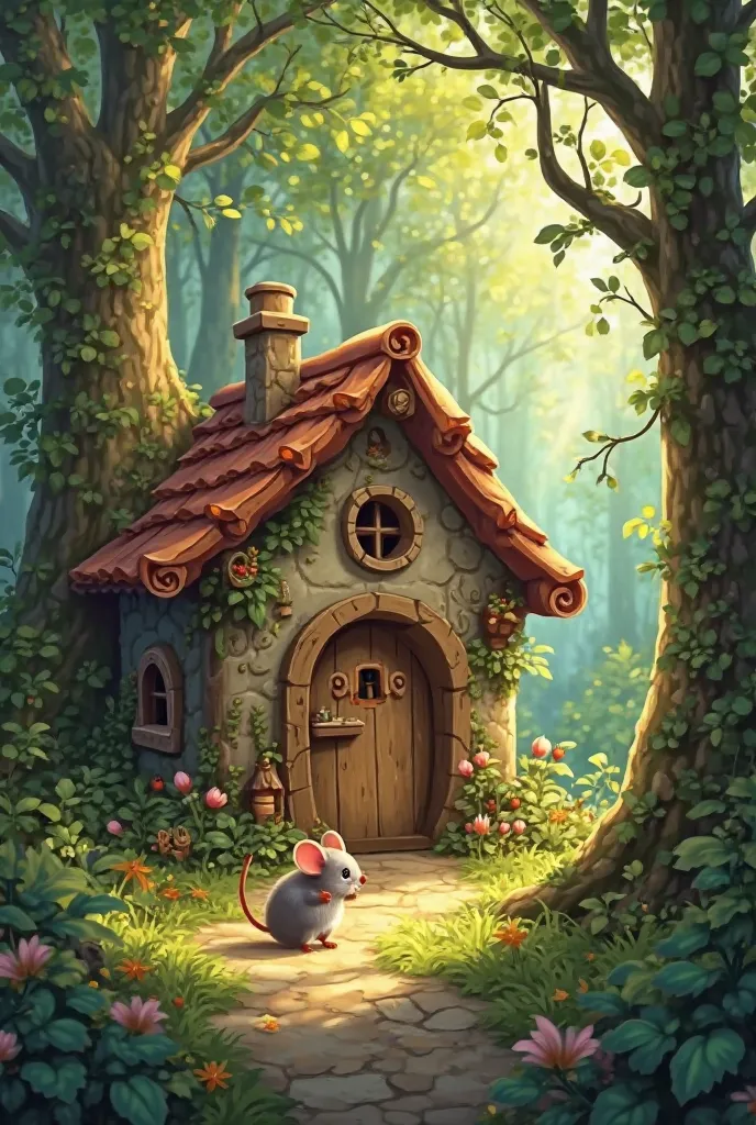 Forest and Mouse and house