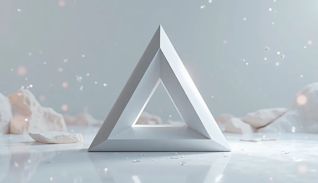 Create me beautiful 3D triangle image 