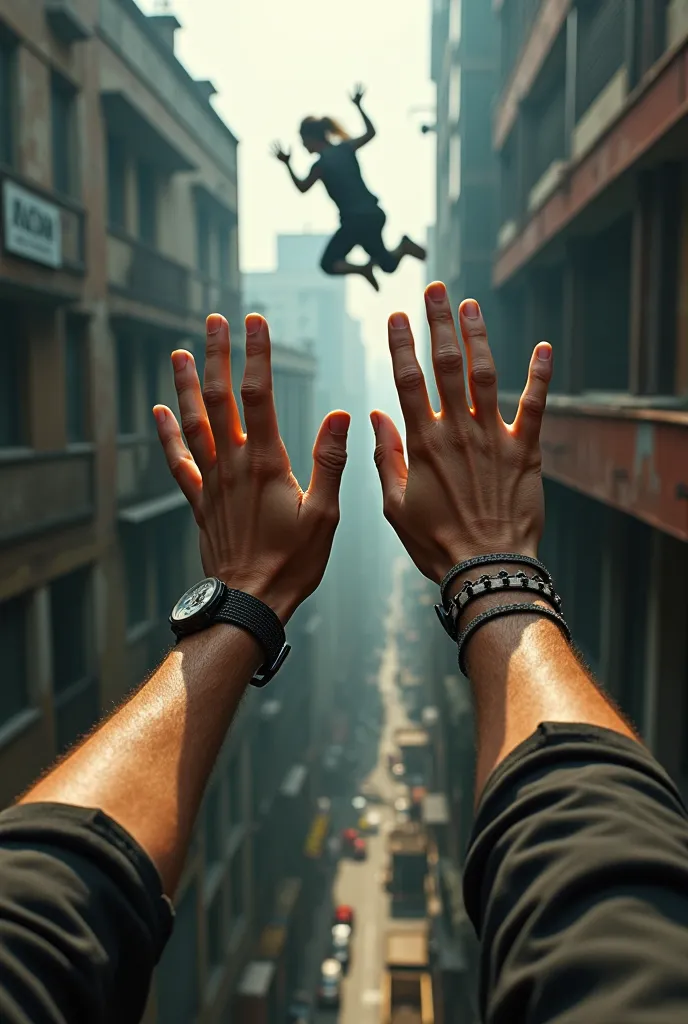 hands doing parkour