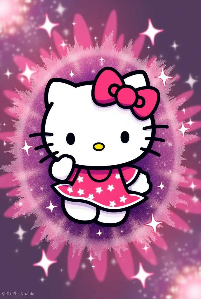 Create an SC cosmetic logo that is represented by kuromi or hello Kitty 